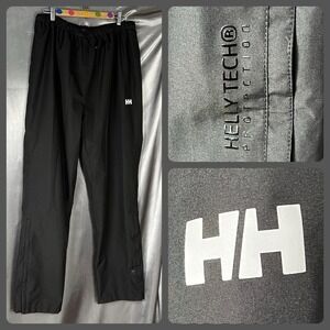 Helly Hansen Seven J Pants Mens 2XL Black Waterproof Tech Zip Cuffs Golf Worn 1x